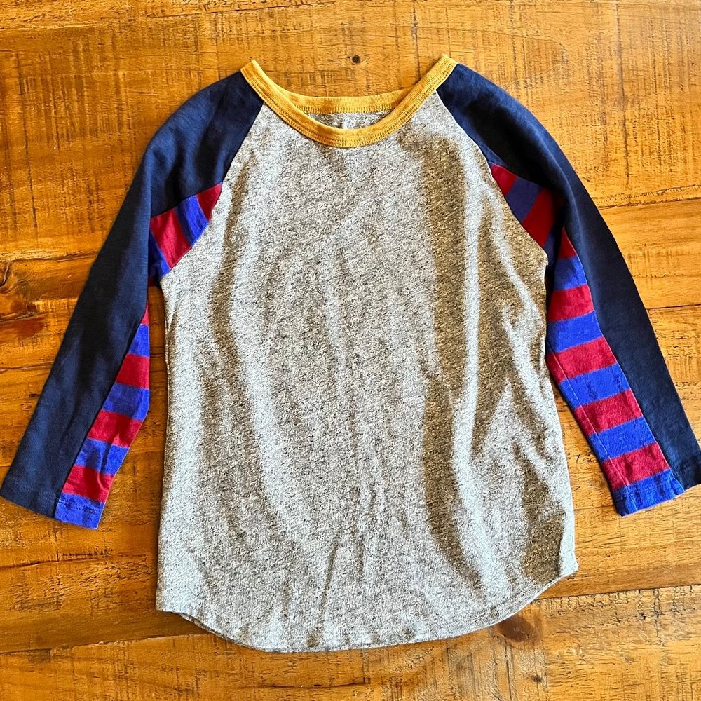 Boys Crewcuts Raglan 3/4 Sleeve Length Shirt Size 6-7